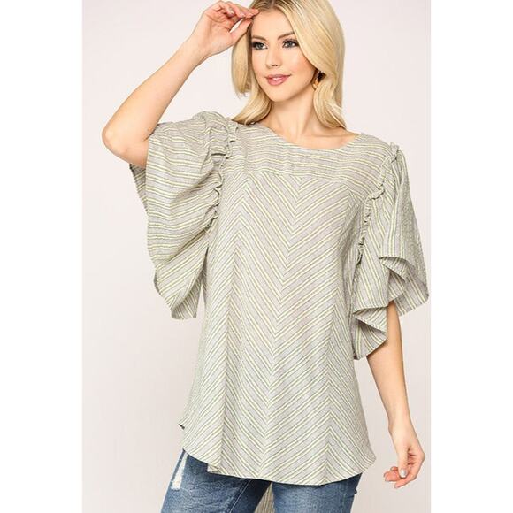 Flirty Fluttery Top - Picture 1 of 5